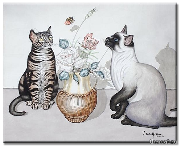 Фусса Итайя. Спокойная жизнь с беспокойными кошками / Foussa Itaya. Still Life with Moving Cats